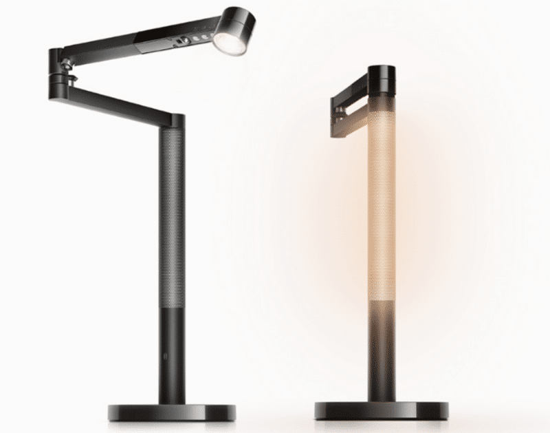 The Dyson Lightcycle Morph light in a close-up view